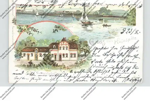 0-6521 HAINSPITZ, Lithographie, Gastwirtschaft am See, Druckstelle