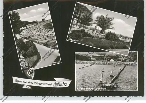 2433 GRÖMITZ, Oase, Strand, Anlegebrücke, 1959