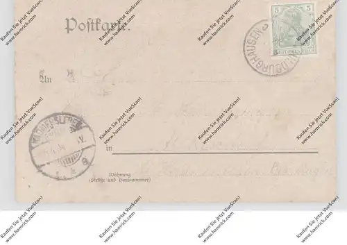 0-6110 HILDBURGHAUSEN, Lithographie, Gruss vom Schulersberg, Grab der Dunkelgräfin