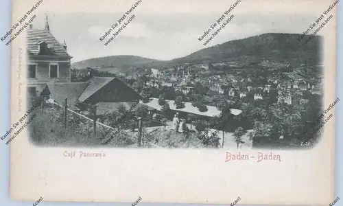 7570 BADEN - BADEN, Cafe Panorama, ca. 1905