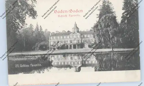 7570 BADEN - BADEN, Schloß Favorite, ca. 1905