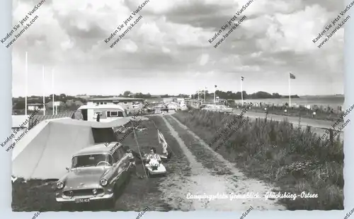 2392 GLÜCKSBURG, Campingplatz Grenzblick, OPEL REKORD