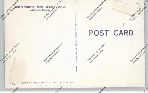 KANSAS - ATCHISON, Underground Army Storage Cave, LKW