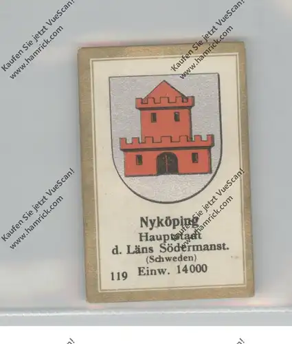 S 61100 NYKÖPING, Stadtwappen, Abdullah Vignette, Cinderella