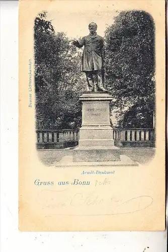 5300 BONN, Ernst Moritz Arndt - Denkmal, 1900