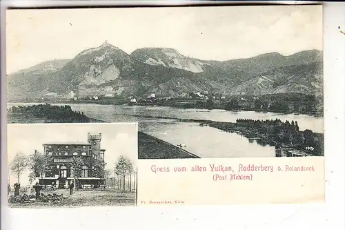 5300 BONN - BAD GODESBERG - MEHLEM / REMAGEN, Rodderberg, "Zum alten Vulkan", ca. 1900, unget. Rückseite