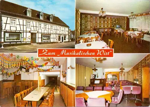 5253 LINDLAR - HARTEGASSE, Zum "Musikalischen Wirt"