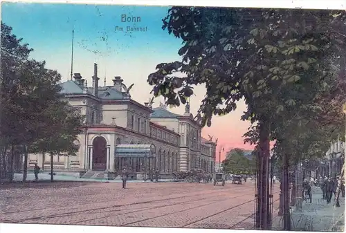 5300 BONN, Bahnhof, 1920, franz. Militärpost