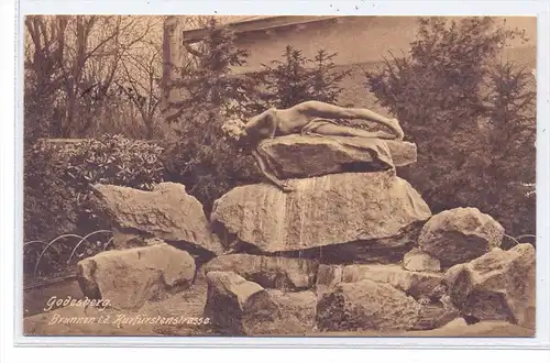 5300 BONN - BAD GODESBERG, Brunnen in der Kurfürstenstrasse, 1911