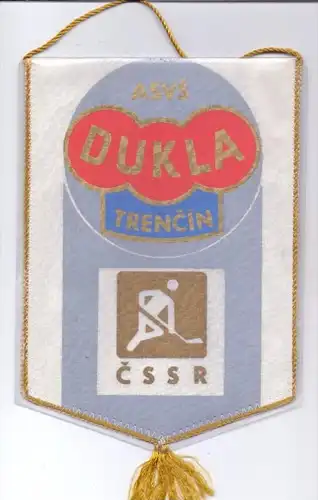 EISHOCKEY - Wimpel DUKLA TRENCIN, 23 x 17 cm