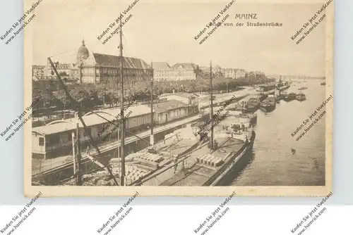 BINNENSCHIFFE - RHEIN, Frachtschiffe vor Mainz