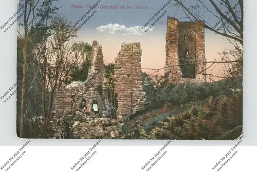 F 67700 SAVERNE / ZABERN, Ruine Groß-Geroldseck, 1919