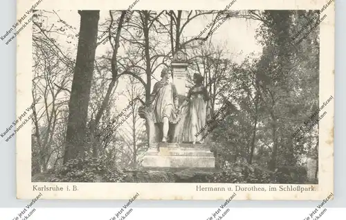 7500 KARLSRUHE, Hermann & Dorothea im Schloßpark