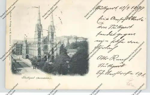 7000 STUTTGART, Marienkirche, 1899