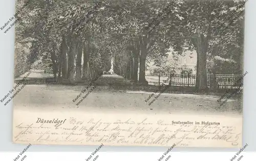 4000 DÜSSELDORF, Seufzerallee im Hofgarten, 1904