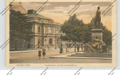 4000 DÜSSELDORF, Stadttheater, Bismarckdenkmal