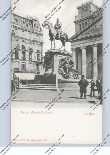 5100 AACHEN, Kaiser-Wilhelm - Denkmal, Stengel, ca. 1900