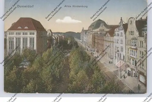 4000 DÜSSELDORF, Hindenburgwall, franz. Bestzung, 1924