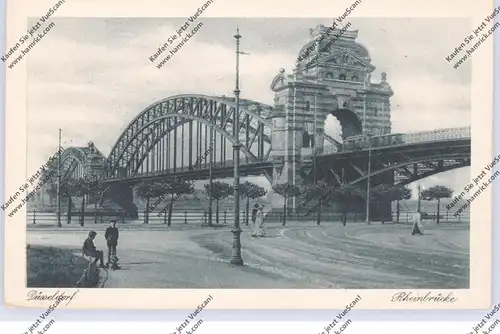 4000 DÜSSELDORF, Rheinbrücke, 20er Jahre