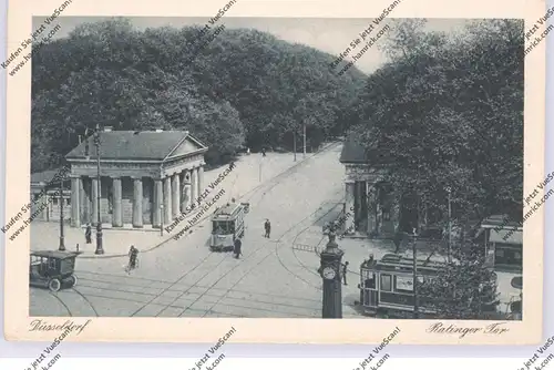 4000 DÜSSELDORF, Ratinger Tor, Strassenbahnen, 20er Jahre