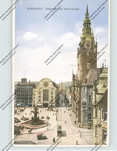 5600 WUPPERTAL - ELBERFELD, Neumarkt mit Kaiserstrasse, Strassenbahn