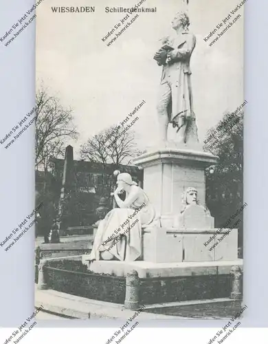 6200 WIESBADEN, Schillerdenkmal, 1910