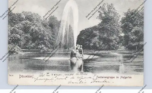 4000 DÜSSELDORF, Hofgarten, Fontainengruppe, 1905