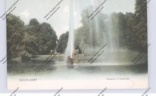 4000 DÜSSELDORF, Fontaine im Hofgarten, ca. 1900