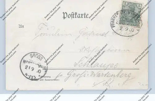 NIEDER-SCHLESIEN - OBER-GLOGAU / GLOGOW, Lithographie, Postamt, Rathaus, Schloß, Seminar, Bahnpost