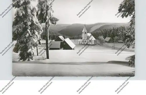 7290 FREUDENSTADT - KNIEBIS, Kirche im Schnee, 1959