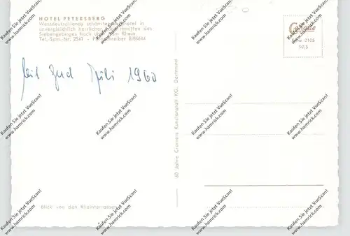 5330 KÖNIGSWINTER, Blick vom Hotel Petersberg, 1959