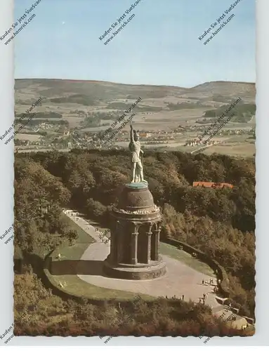 4930 DETMOLD, Hermansdenkmal, Luftaufnahme