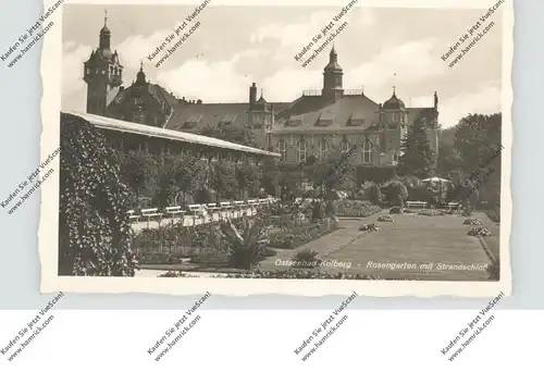 POMMERN - KOLBERG, Rosengarten, Strandschloß, 1937