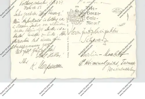 POMMERN - KOLBERG, Rosengarten, Strandschloß, 1937