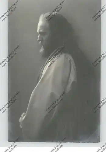 8103 OBERAMMERGAU, Passionsspiele 1910, Jesus (Anton Lang), rücks. Klebereste