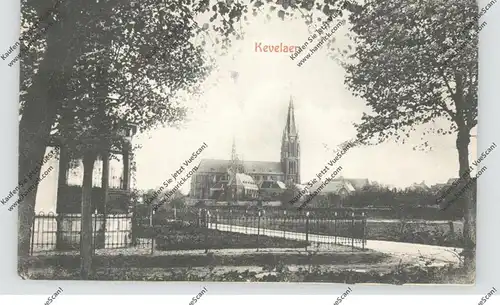 4178 KEVELAER, Gesamtansicht mit Marienkirche, 1907