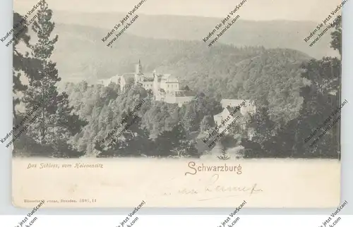 0-6825 SCHWARZBURG, Das Schloß vom Helenensitz, 1908