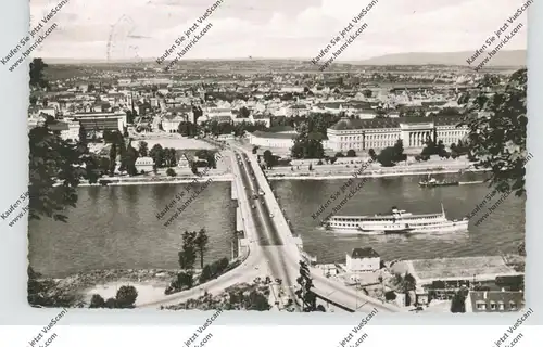 5400 KOBLENZ, Pfaffendorfer Brücke, 1960