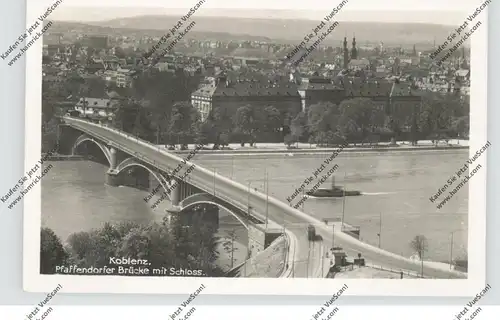 5400 KOBLENZ, Pfaffendorfer Brücke, 30er Jahre