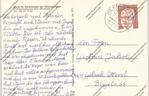 5778 MESCHEDE - BERINGHAUSEN, Klinik