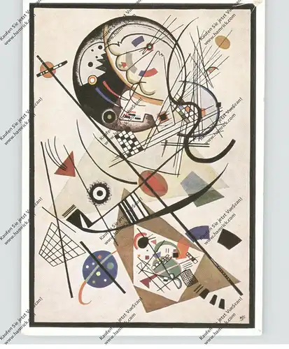 KÜNSTLER - ARTIST - WASSILY KANDINSKY, "Durchgehende Linie - Composition"