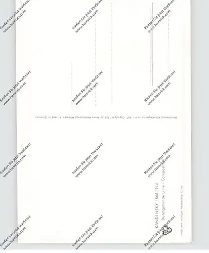 KÜNSTLER - ARTIST - WASSILY KANDINSKY, "Durchgehende Linie - Composition"