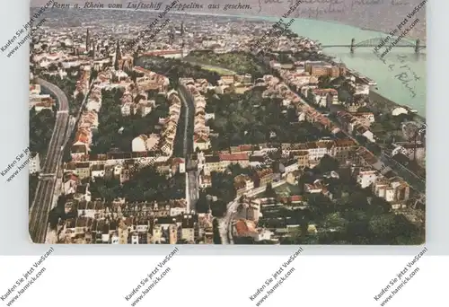 5300 BONN, Zeppelin Luftaufnahme von der Innenstadt