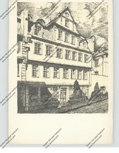 6000 FRANKFURT, Goethe-Haus, Künstler-Karte