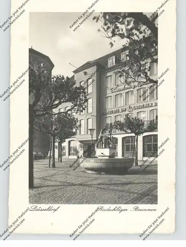 4000 DÜSSELDORF, Radschläger Brunnen