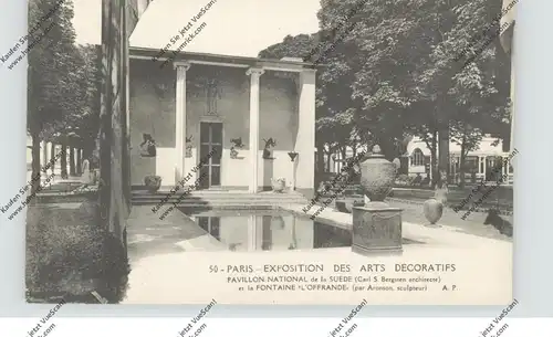 SWEDEN - Pavillon Paris 1925, Exposition des Arts Decorative