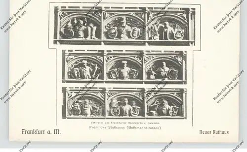 6000 FRANKFURT, Neues Rathaus, Front des Südbaues (Bethmannstrasse)
