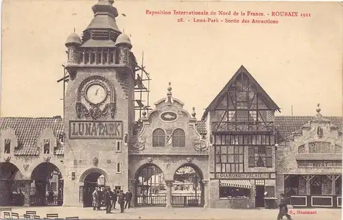 KIRMES / Fun Fair / Kermes / Fete Foraine / Luna Park - EXPO 1911 Roubaix, Luna-Park