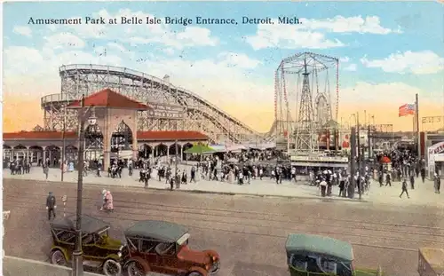 KIRMES / Fun Fair / Kermes / Fete Foraine / Luna Park - Detroit, Amusement Park, 1924