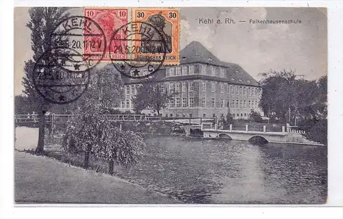 7640 KEHL, Falkenhausenschule, 1920